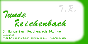 tunde reichenbach business card